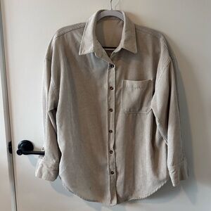 Beige Corduroy Jacket